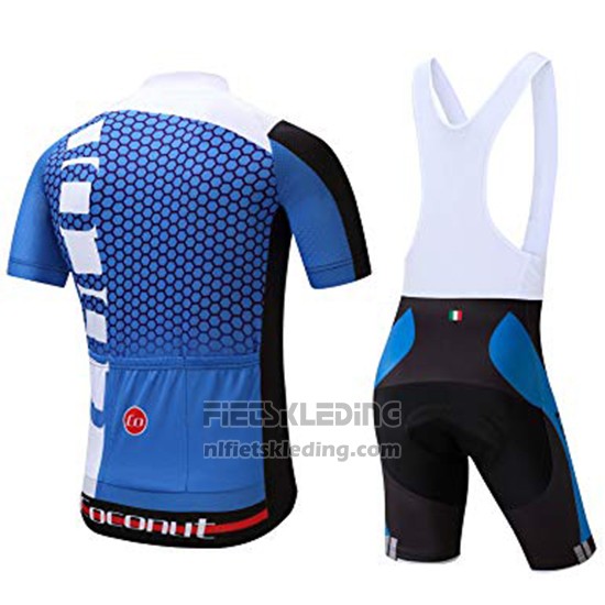 2019 Fietskleding Coconut Ropamo Blauw Wit Korte Mouwen en Koersbroek